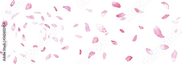 Fototapeta 水彩画。水彩タッチの桜背景。春の桜ベクターイラスト。桜の花びらの和風背景。
Watercolor painting. Cherry blossom background with watercolor touch. Spring cherry blossom vector illustration. Japanese style frame background of cherry blossom