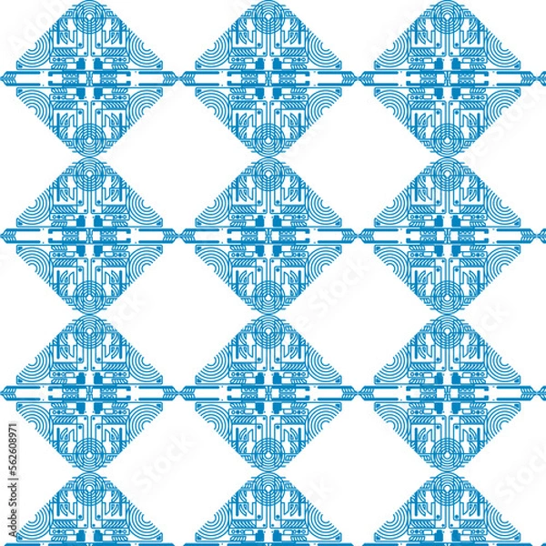 Obraz schematic seamless pattern background