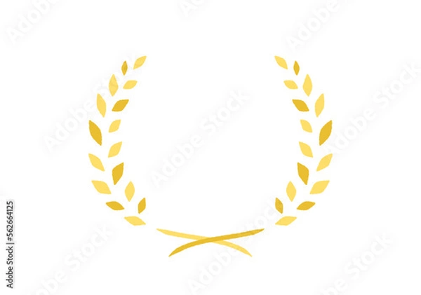 Obraz アワード 月桂樹フレーム リース ベクターイラスト