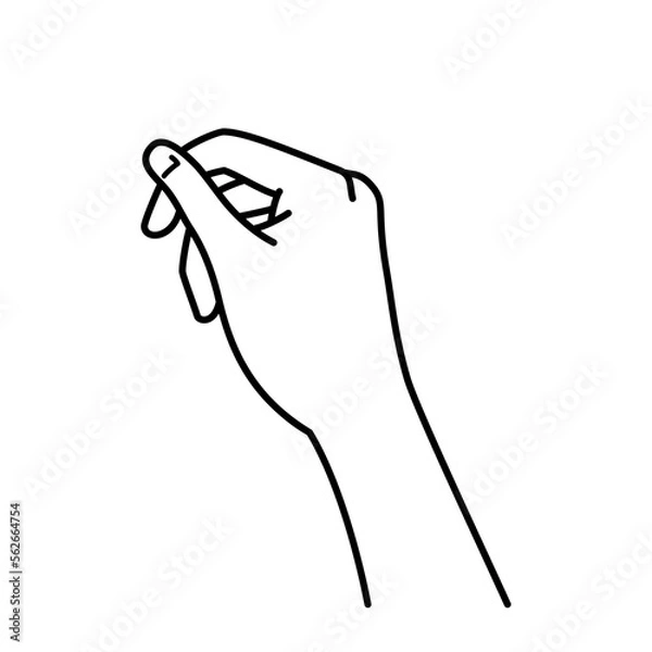 Obraz 手　親指側
