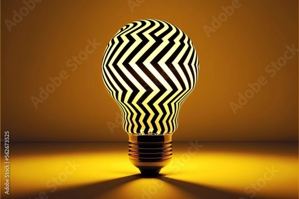 Obraz Digital illustration about light bulb.
Generative AI.