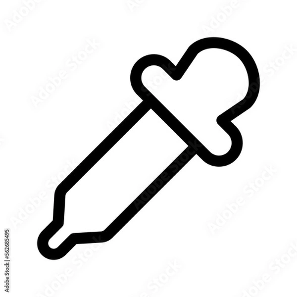 Fototapeta designer tool eyedropper icon flat vecktor elegant trendy popular 