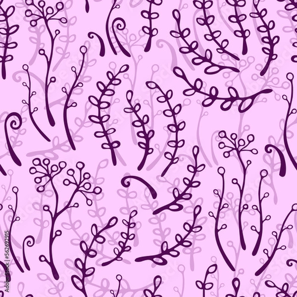 Fototapeta Seamless Floral Pattern in Vector