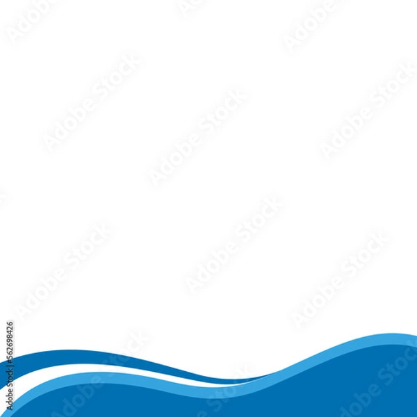 Fototapeta Wave Footer or Header