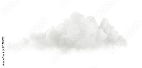 Obraz Biały miękki Cumulus Cloudscape wycięty specjalne efekt Efekt 3D Rendering Plik PNG