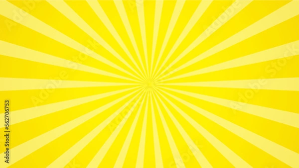 Fototapeta 集中線　黄色