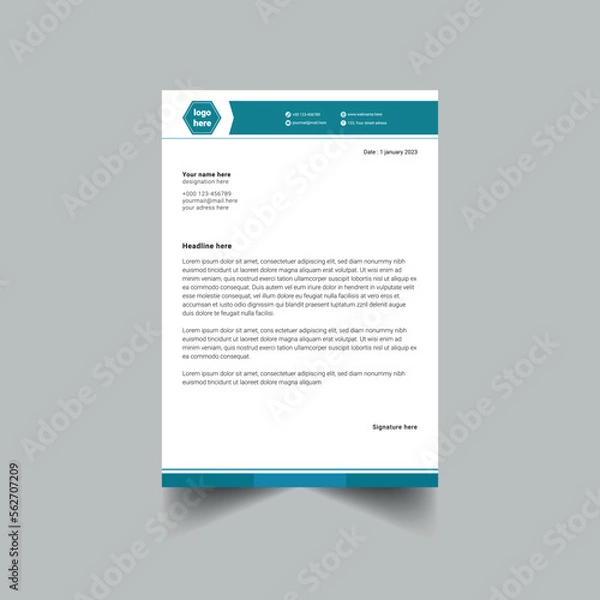 Obraz Corporate Letterhead design
