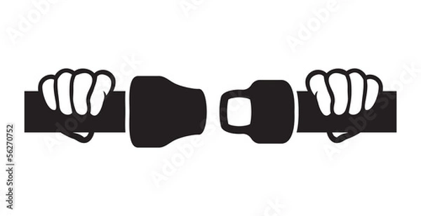 Obraz Fasten your seat belts icon