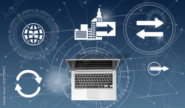 Fototapeta Concept of bpo