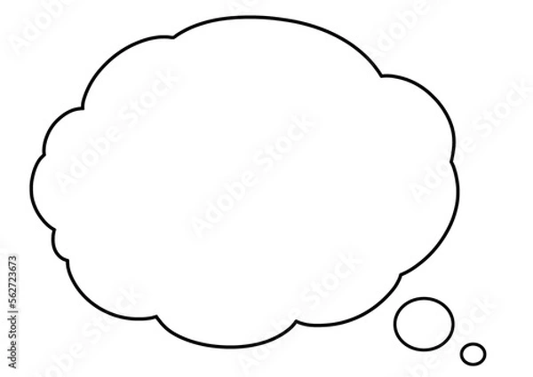 Obraz シンプルな吹き出し2-1