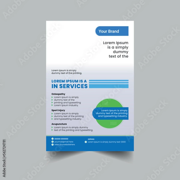 Obraz Simple Corporate flyer