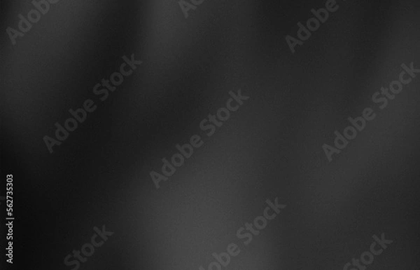 Fototapeta Abstract black and gray background with gradient and grain noise Texture 
