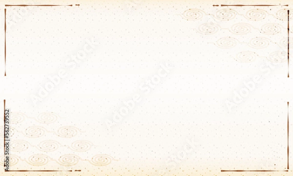 Obraz 和風の枯山水風背景イメージ