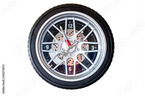 Fototapeta Tire clock.