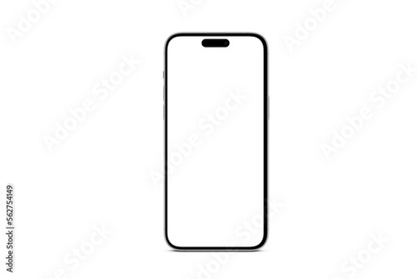 Obraz Isolated phone front view