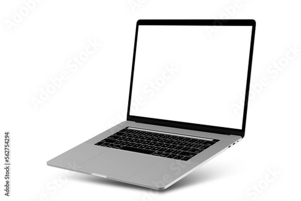 Obraz Isolated laptop with touch bar angle view