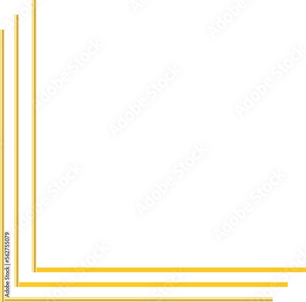 Obraz gold line border  decoration