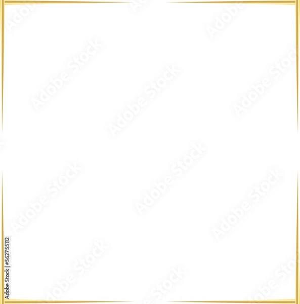 Obraz gold line border frame decoration