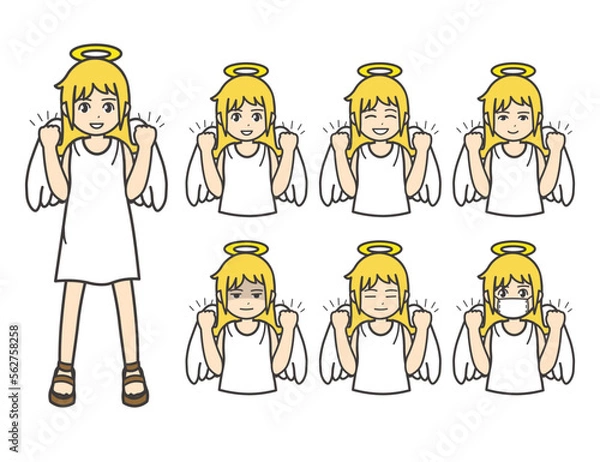 Obraz 天使 ガッツポーズ 01