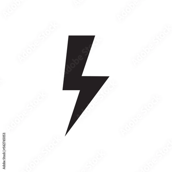 Fototapeta lightning bolt icon design vector template