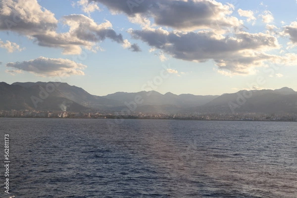 Obraz sunset over the river