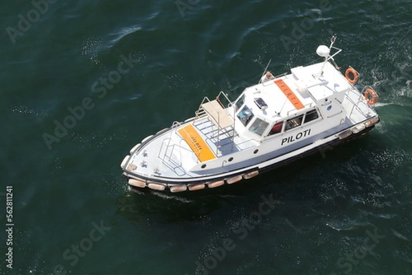 Obraz boat on the river