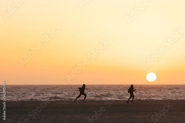 Obraz running on the beach