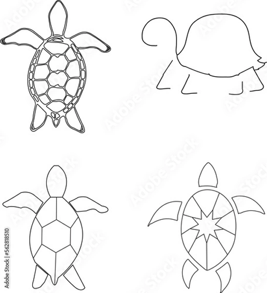 Obraz tortoise design art tattoo