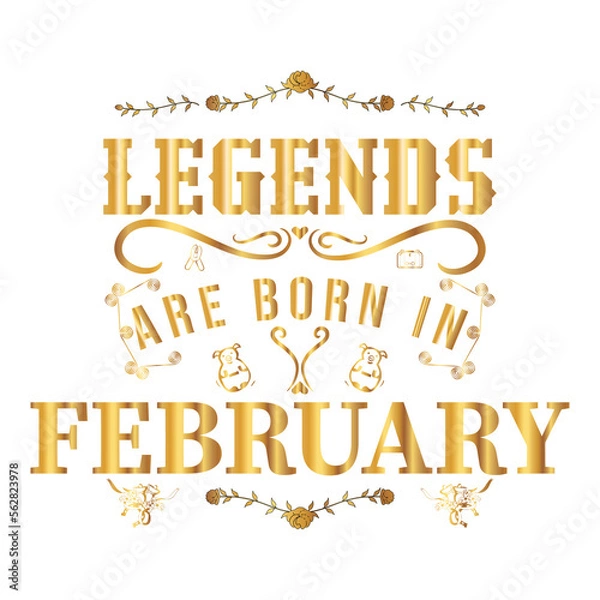 Fototapeta Born In February