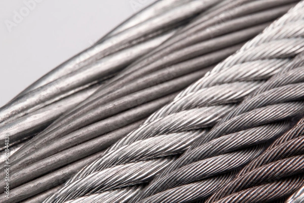 Obraz Various types of steel cable