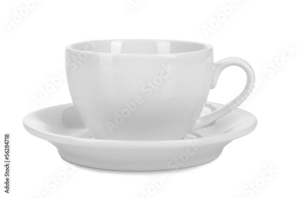 Fototapeta empty white cup