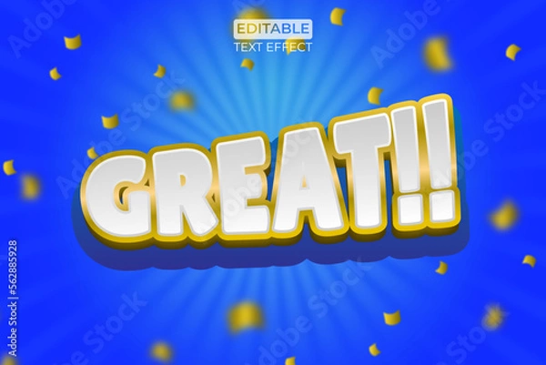 Fototapeta GREAT TEXT EFFECT STYLE