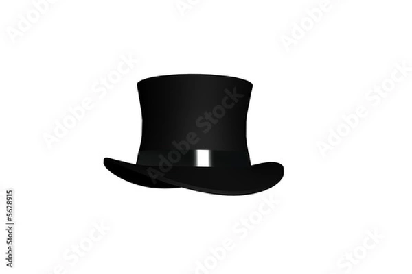 Fototapeta Classic black top hat