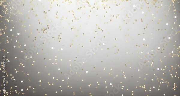 Obraz Gold and silver confetti background 