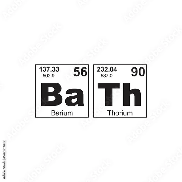 Obraz Periodic table design quote