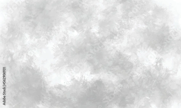 Fototapeta Watercolor White and gray background with texture. Abstract grey white background. Watercolor textures on white paper background.