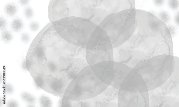 Fototapeta Watercolor White and gray background with texture. Abstract grey white background. Watercolor textures on white paper background.