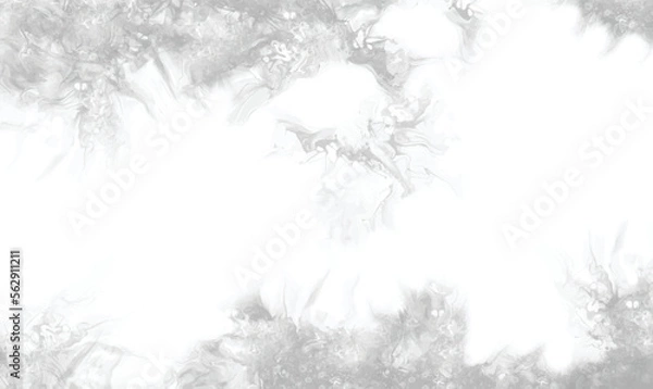 Fototapeta Watercolor White and gray background with texture. Abstract grey white background. Watercolor textures on white paper background.