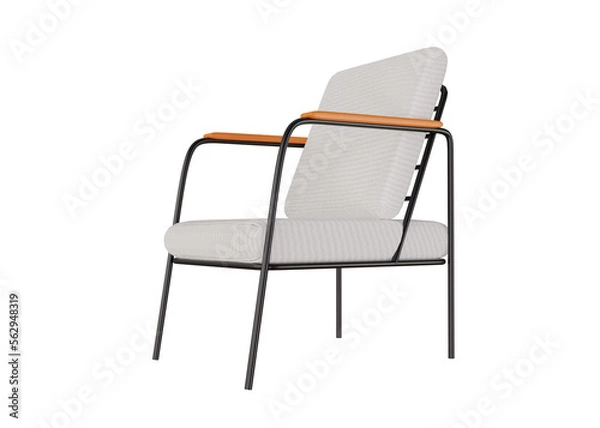 Obraz Design 3d rendering of a chair for furniture needs