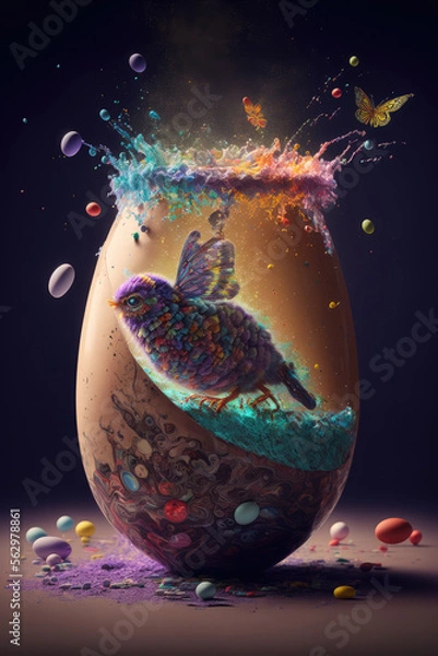 Obraz Abstract Easter Egg