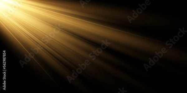 Fototapeta Vector transparent sunlight special lens flash light effect.front sun lens flash. Vector blur in the light of radiance.. Stock royalty free vector illustration. PNG