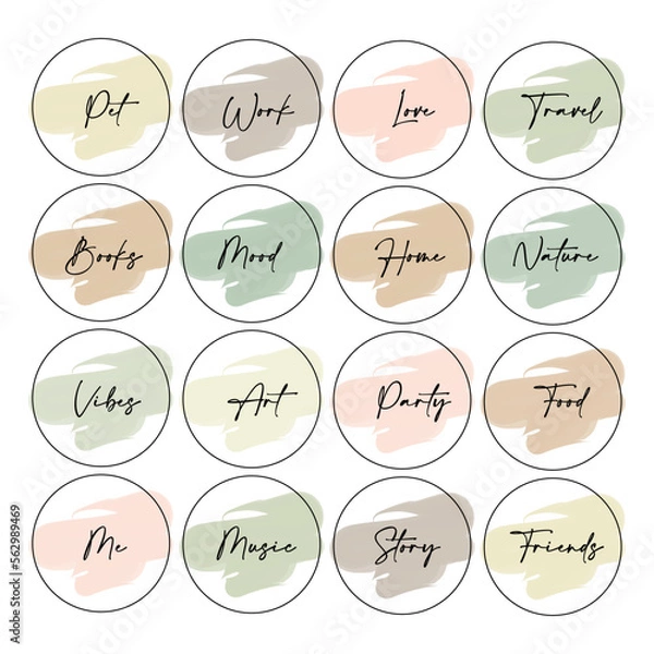 Fototapeta Blogger insta highlights