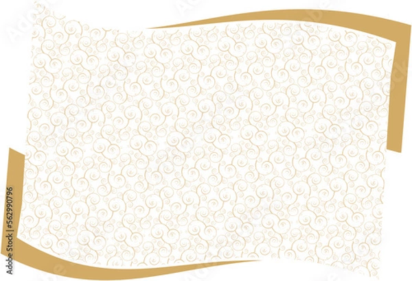 Fototapeta BACKGROUNG FLOWER PATTERN WITH RIBBON