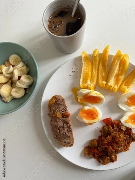 Obraz grilled steak with vegetables