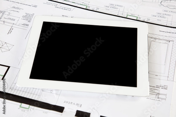 Fototapeta Table PC blank