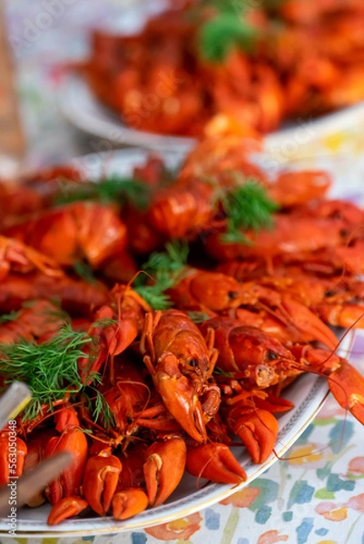 Obraz Crayfish on a plate