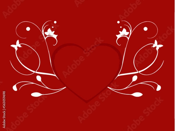 Obraz valentine background with heart