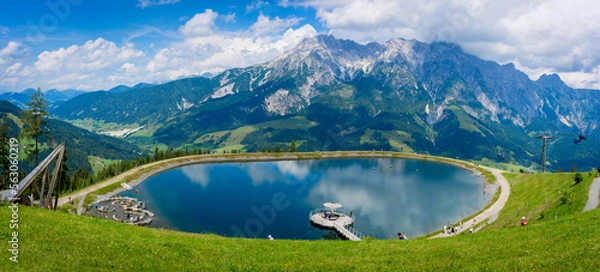 Obraz A mountain lake in austria