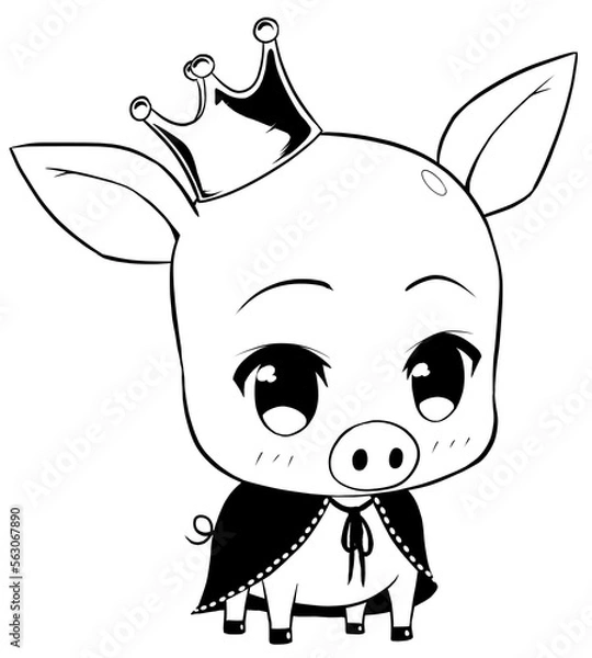 Obraz royal piggy