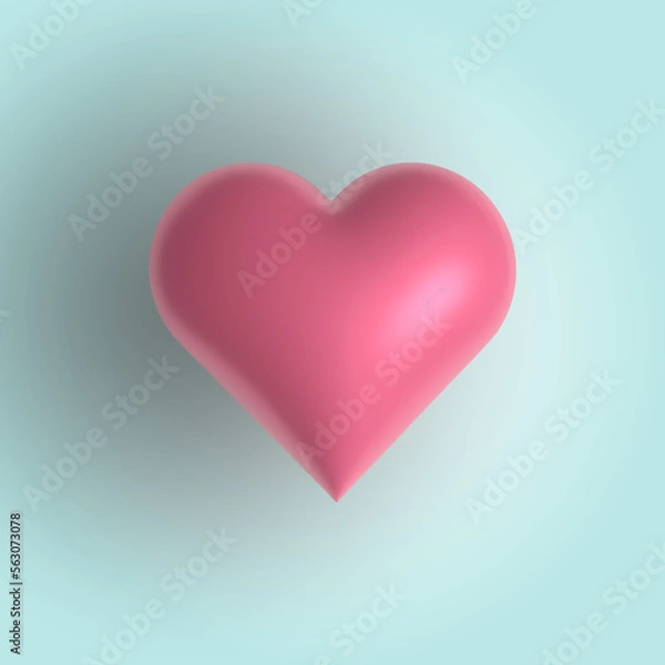 Obraz 3D Heart icon vector illustration